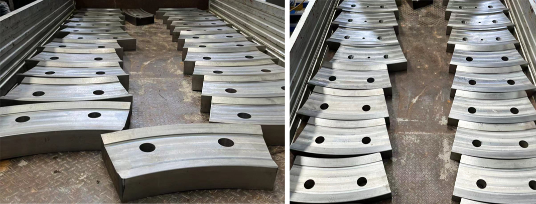 수직 밀의 연삭 롤러 클램프