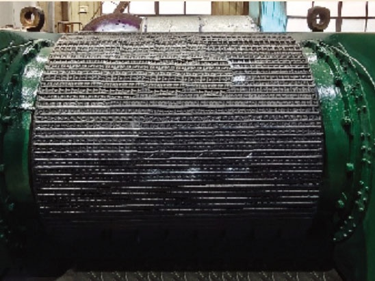 Alloy stud surfacing welding roller press